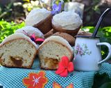 Foto del paso 6 de la receta: Muffins de vainilla rellenos con mermelada de damasco🌼