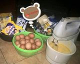 Foto langkah ke 1 dari resep Cake Coklat Keju.