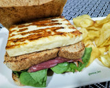 Foto del paso 4 de la receta: Sándwich de jamón ahumado con espinacas y queso al grill