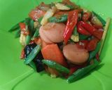 Foto langkah ke 5 dari resep Tumis Sayur Campur² buncis, wortel, babycorn, sosis sederhana.
