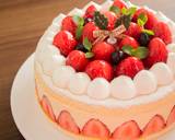 Christmas Strawberry and White Chocolate Mousse CakeRecipe video recipe step 1 photo