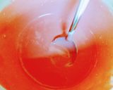 A picture of step 6 of Gulab jamun stuffed strawberry lassi panna cotta.