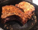 A picture of step 1 of Pork chops with lemon garlic and spinach cream pasta.