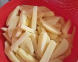 A picture of step 1 of Chips Masala.