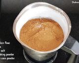 A picture of step 1 of Chocolate brownie without oven.