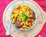 A picture of step 7 of Cavatappi (twisted) Pasta With Meatballs 🍜🍝😋.