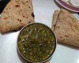 A picture of step 6 of Lahsuniya Dal Palak.