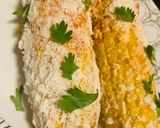 A picture of step 6 of Mexican Elotes. Corn on the cob.