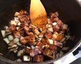 Une image de l'étape 8 de Soupe de légumes au lard et jus d'agneau.