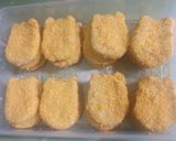 Foto langkah ke 16 dari resep Nugget ikan kakap mozzarella karakter beruang.