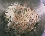 A picture of step 2 of Bason veg pakora.