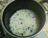 A picture of step 5 of Rice with potato and spinach.