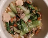 Foto langkah ke 13 dari resep Sayur tumis pokcay ayam dan tempe goreng.