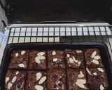 Foto langkah ke 7 dari resep Brownies Shiny Choco Kacang Almond.