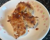 A picture of step 6 of Taiwanese Style Turnip Cake - vegan/gluten free.