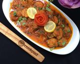A picture of step 4 of Prawn karhai.