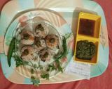 A picture of step 10 of Hung Curd ball.