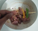 A picture of step 5 of Chicken Shaslik stick.