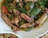 Foto langkah ke 3 dari resep Cumi asin terong cabe hijau.