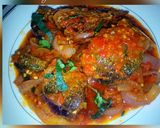 A picture of step 1 of Peppered fish sauce 2.