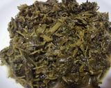 A picture of step 5 of Kienyeji greens.
