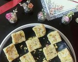 A picture of step 5 of Cashew kalakand.