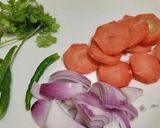 A picture of step 1 of Chicken soup.