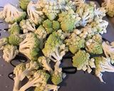 Une image de l'étape 2 de Salade tiède de chou romanesco au concombre et carpaccio de poulpe.