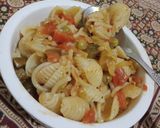 A picture of step 5 of Vegetables spaghetti and macroni.