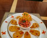 A picture of step 4 of Spooky Nachos With Bloody Salsa.