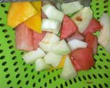 A picture of step 1 of Mix fruit.