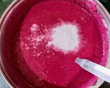 A picture of step 3 of Beetroot Pancakes.