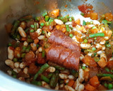 Foto del paso 1 de la receta: Alubias con verduras (y un poquito de chorizo para darle chispa)