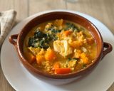 Une image de l'étape 6 de Curry de poisson et légumes.