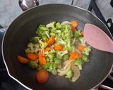 Foto langkah ke 4 dari resep Tofu Cah Brokoli Jamur.