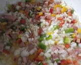Foto del paso 1 de la receta: Tortilla al horno con pollo y zucchini