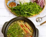 Hình bước làm 4 của món Lẩu chua tương me