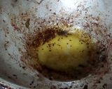 A picture of step 3 of Achari masala Bihndi.
