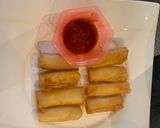 Hình bước làm 3 của món Chả giò chay (Frühlingsrollen mit Gemüse)