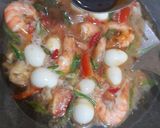 Foto langkah ke 6 dari resep Tauco Udang Telur Puyuh Jesslyn Orlane.