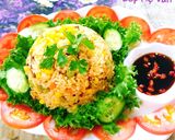 Hình bước làm 4 của món Cơm chiên cá cơm chay và rau củ