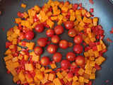 Arroz meloso con calabaza y marisco