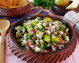 A picture of step 5 of Pear Salsa.