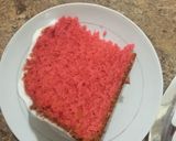 A picture of step 7 of Semi- naked colored Vanilla cake.