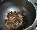 A picture of step 1 of Brown rice khichri.
