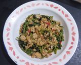 Foto langkah ke 5 dari resep Tumis Kangkung Sambal Tempe.