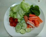 รูปขั้นตอนการทำที่ 1 ของ ยำสลัดปูอัด