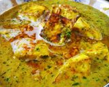 A picture of step 6 of Lehsuni Methi Paneer.
