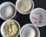 नारळ रवा बेसन वडी (naral rava besan wadi recipe in marathi) रेसिपी स्टेप 1 फोटो 