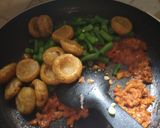 A picture of step 4 of Beans Dhokli.
